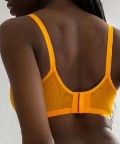 SAS Sheer Mesh Demi Underwire Bra | Saffron