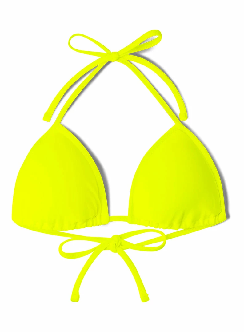 SAS Triangle String Bikini Top | Neon Yellow Swimwear 3 SAS Triangle String Bikini Top | Neon Yellow Swimwear