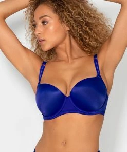 SAS Perfect Demi T-Shirt Bra | Crazy Cobalt Satin