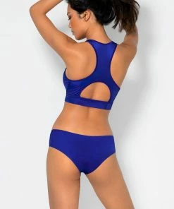 SAS No-Show Hipster Panty 2 Pack | Black/Crazy Cobalt Panties