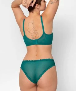 SAS Panties Lace Trim Cheeky Panty 2 Pack | Fanfare/Black Hue