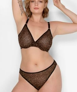 SAS Mesh High Leg Panty 2 Pack | Classic Leopard/Black Hue Panties