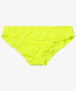 SAS Swim Secret Ruffled And Ruched Back Bikini Bottom | Neon Yellow