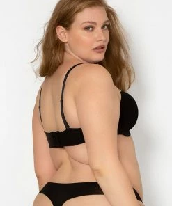 SAS No-Show Thong 2 Pack | Black Hue/Light Violet Panties