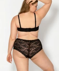 SAS Panties My Favorite Lace Boyshort Panty 5 Pack | Black/Black/White/Buff/Buff