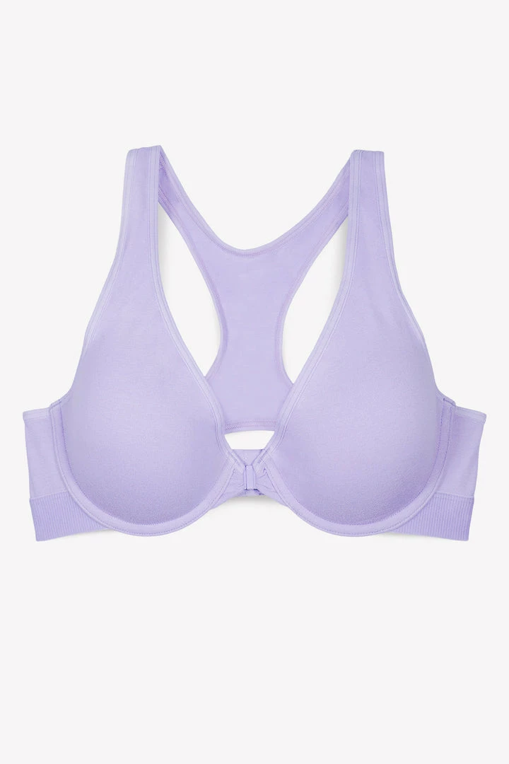 SAS Comfort Cotton Front & Back Close Racerback Bra | Lilac Iris Cotton Bras 7 SAS Comfort Cotton Front & Back Close Racerback Bra | Lilac Iris Cotton Bras