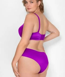 SAS No-Show Hipster Panty 2 Pack | Black/Fierce Violet Panties