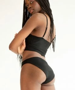 SAS Swimwear Reversible Cheeky Bikini Bottom | Black Hue/Classic Leopard