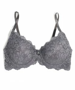 SAS Bras Signature Lace Push-Up Bra | Anthracite Lace 7 SAS Bras Signature Lace Push-Up Bra | Anthracite Lace