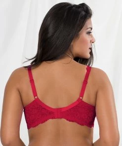 SAS Bras Plus Size Signature Lace Underwire Bra With Added Support | No No Red