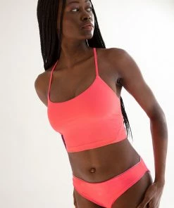 SAS Reversible Cheeky Bikini Bottom | Lilac Iris/Punchy Peach Swimwear