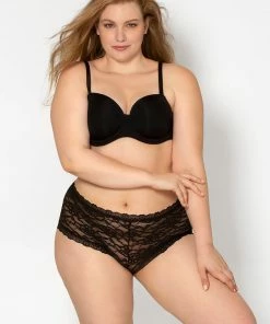 SAS Panties My Favorite Lace Boyshort Panty 5 Pack | Black/Black/White/Buff/Buff