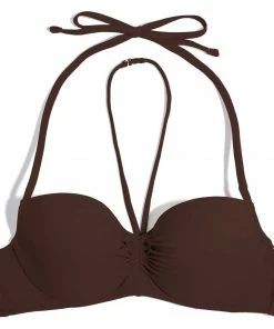 SAS Swim Secret Halter Bikini Top | Espresso Swimwear