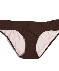 SAS Swim Secret Side Ruched Bikini Bottom | Espresso Swimwear